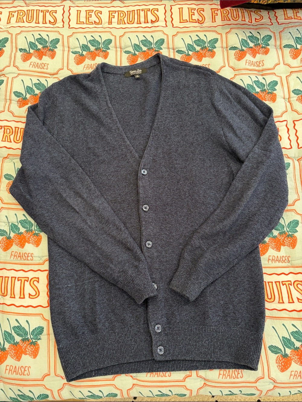 Men's V-Neck Button Cardigan Sweater